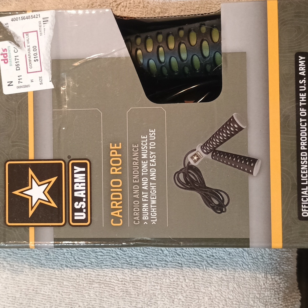 U.S. Army Black and Gray Cardio Rope